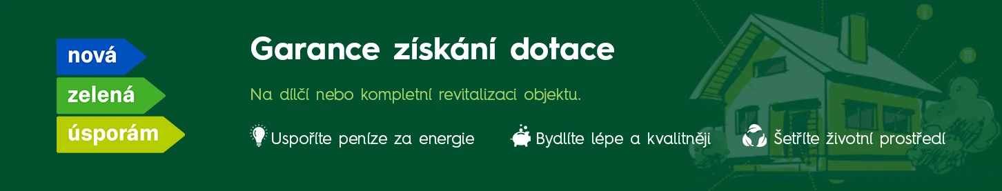 Garance získání dotace na dílčí nebo kompletní revitalizaci objektu